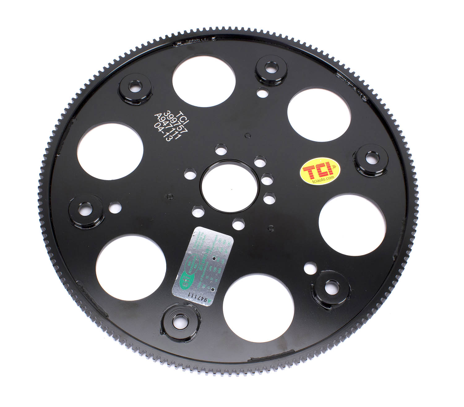 TCI 399757 - Chevrolet LS Flexplate; 6L80/90E Bolt Pattern; Internal Balance; 168 Tooth Count
