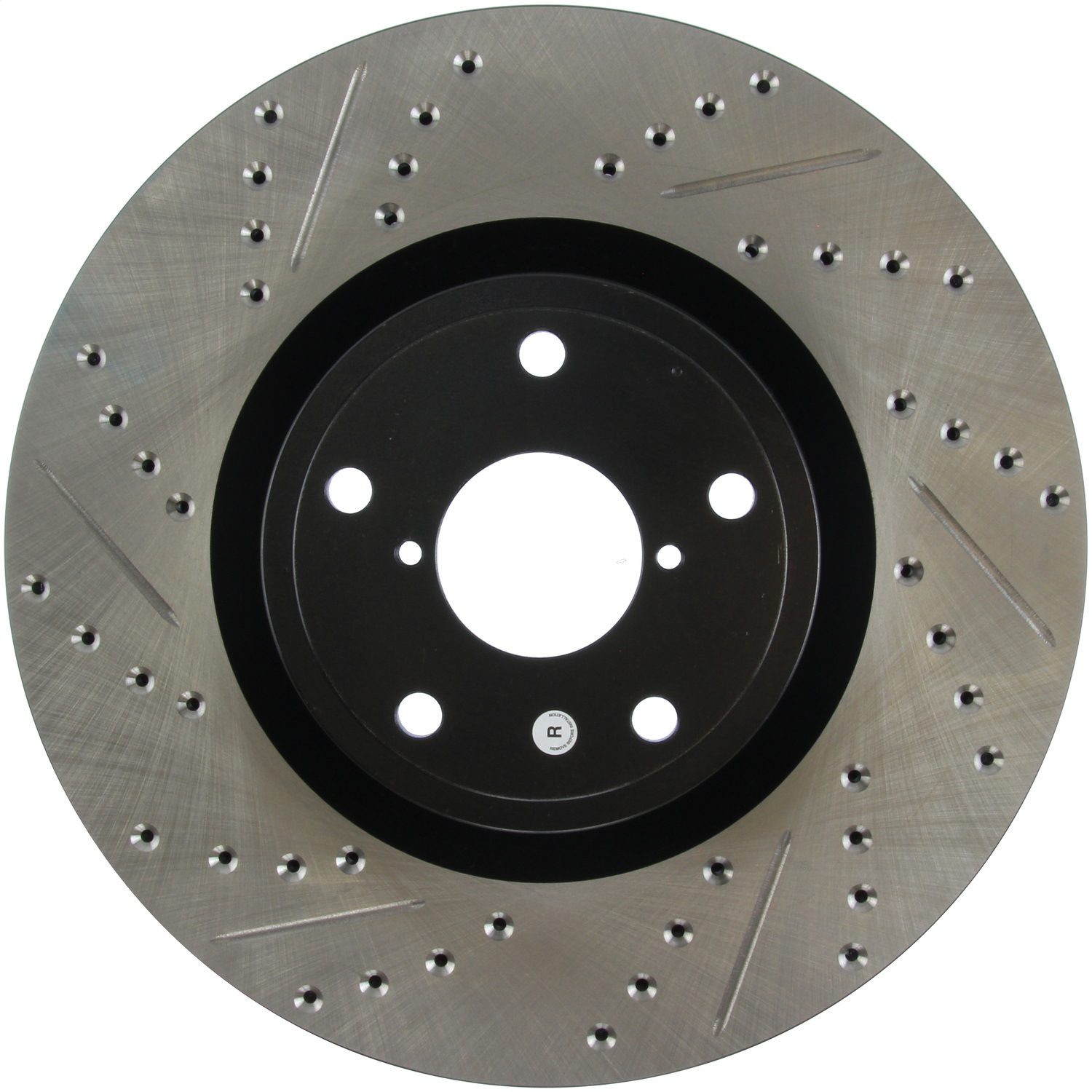 StopTech 127.47022R - 05-10 Subaru Impreza WRX/STi Slotted & Drilled Right Front Rotor