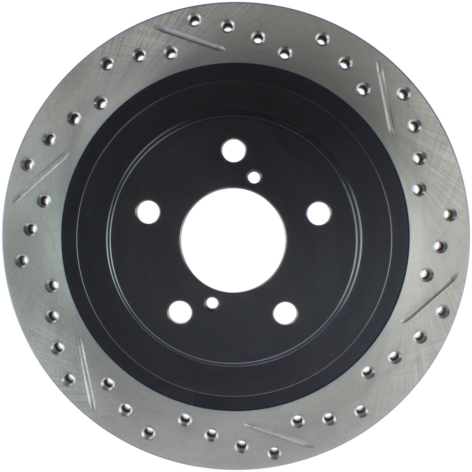 StopTech 127.47025L - 06-07 Subaru Impreza WRX (Exc STi) Slotted & Drilled Left Rear Rotor