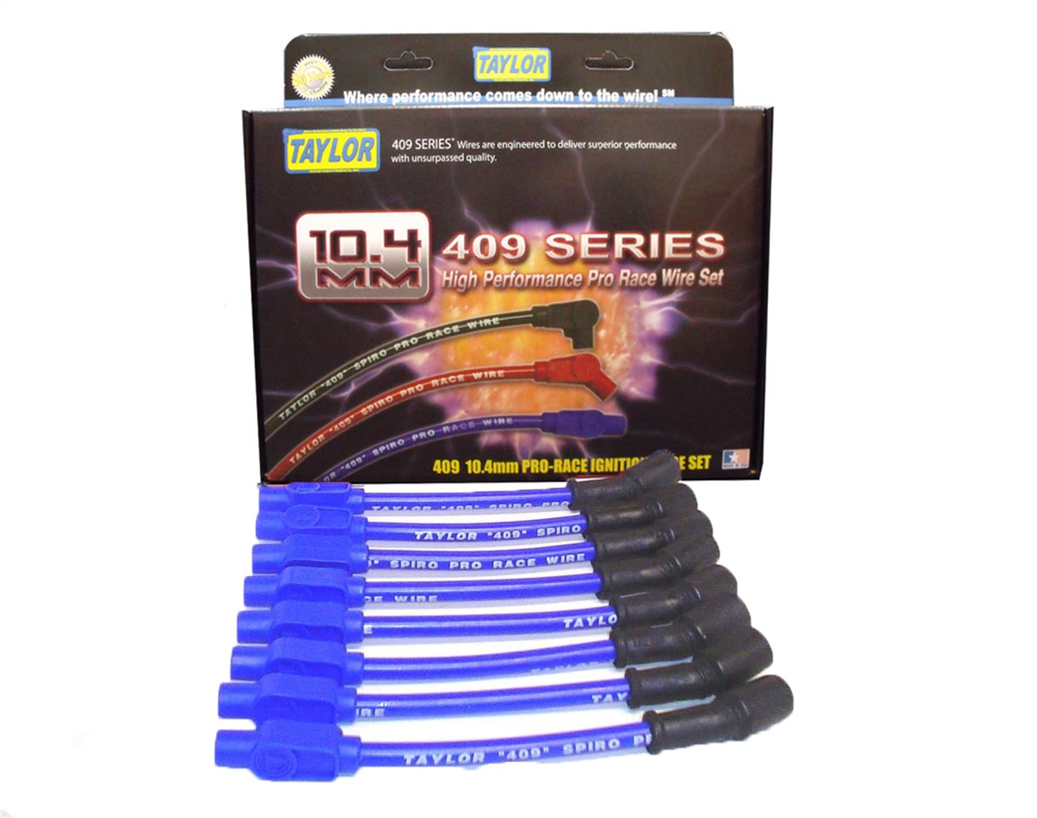 Taylor Cable 79603 - 409 Pro Race 10.4mm Custom Blue Wire Set
