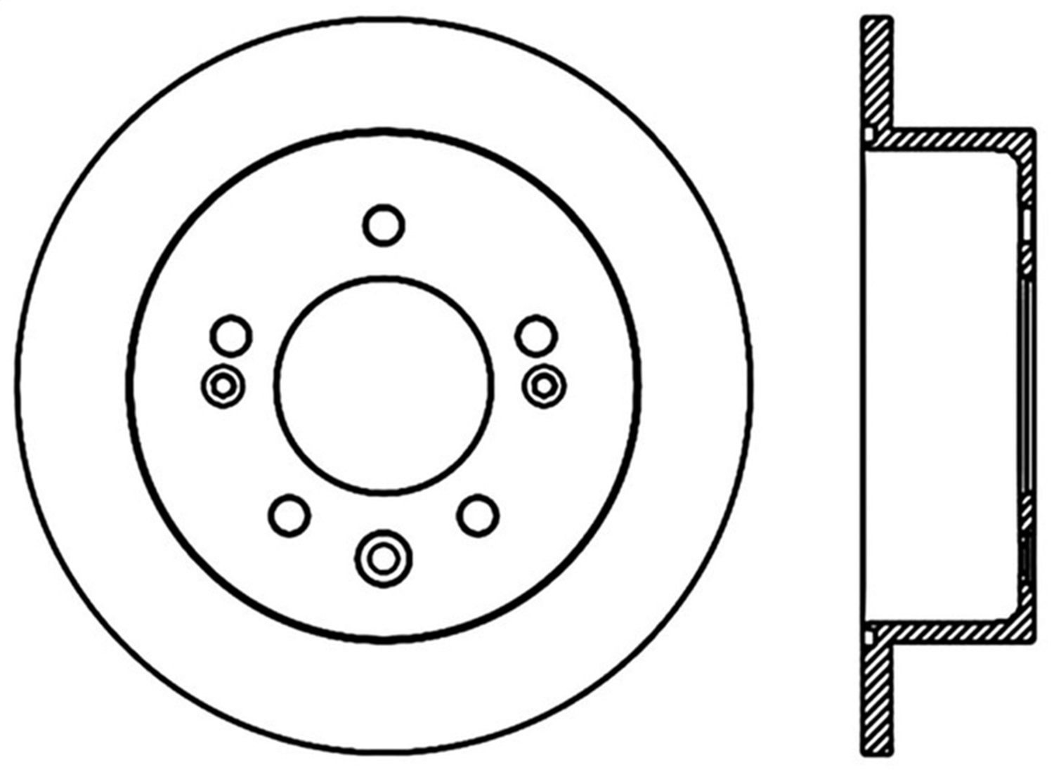 StopTech 127.51024R - Sport Drilled & Slotted Brake Rotor; Rear Right