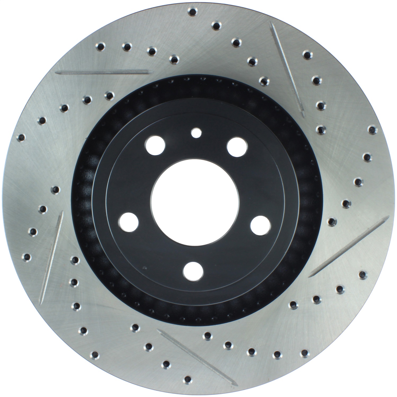 StopTech 127.61114L - Slotted & Drilled Sport Brake Rotor - 2015 Ford Mustang Non-Brembo - Front Left StopTech 127.61114L - Slotted & Drilled Sport Brake Rotor - 2015 Ford Mustang Non-Brembo - Front Left