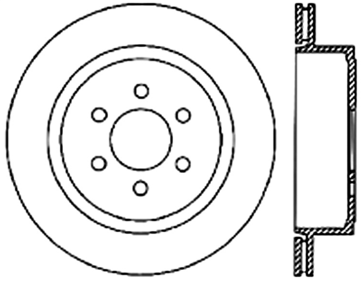 StopTech 127.67060L - Sport Drilled & Slotted Brake Rotor; Rear Left