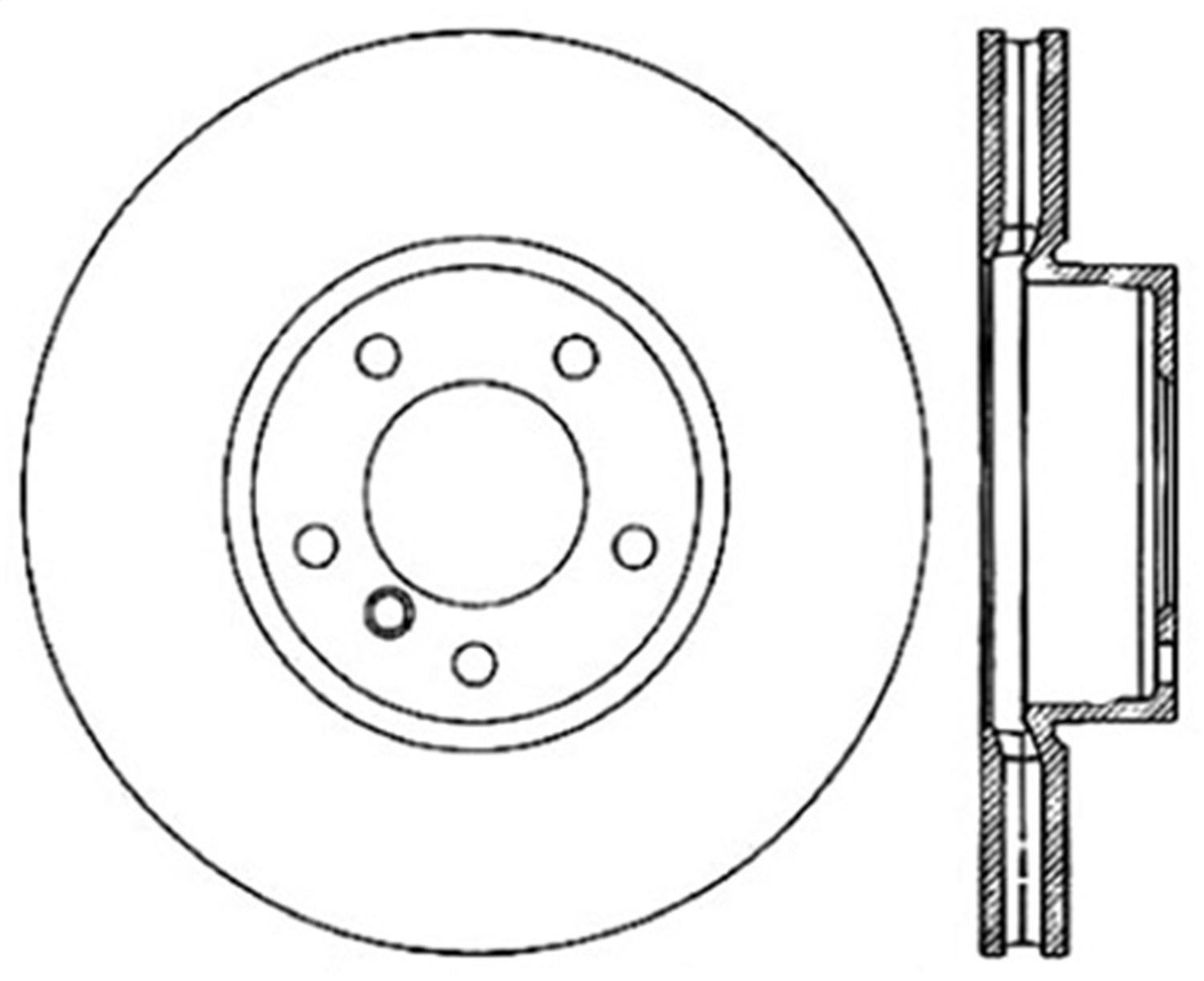 StopTech 128.34098R - Drilled Sport Brake Rotor