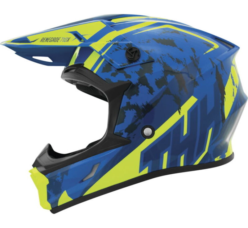 THH Helmets 646446 - T710XR Renegade Blue/Yellow - XL THH Helmets 646446 - T710XR Renegade Blue/Yellow - XL