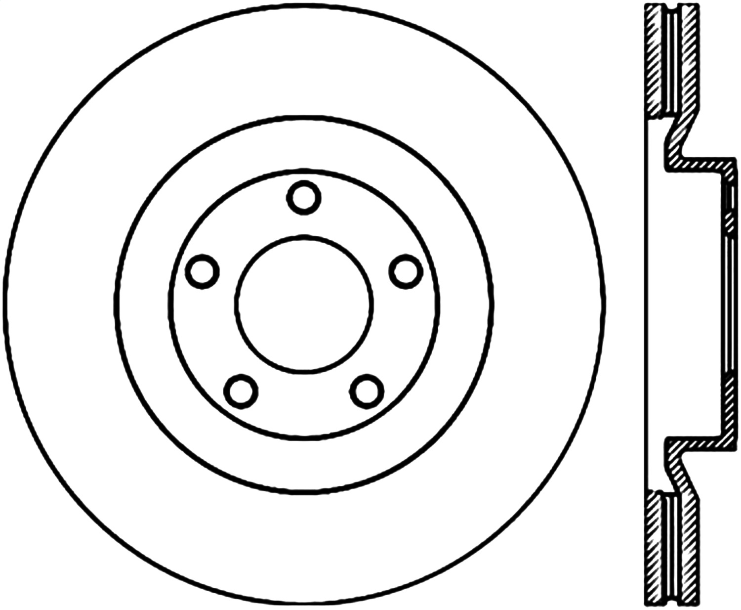 StopTech 128.61090L - Sport Cross Drilled Brake Rotor; Front Left