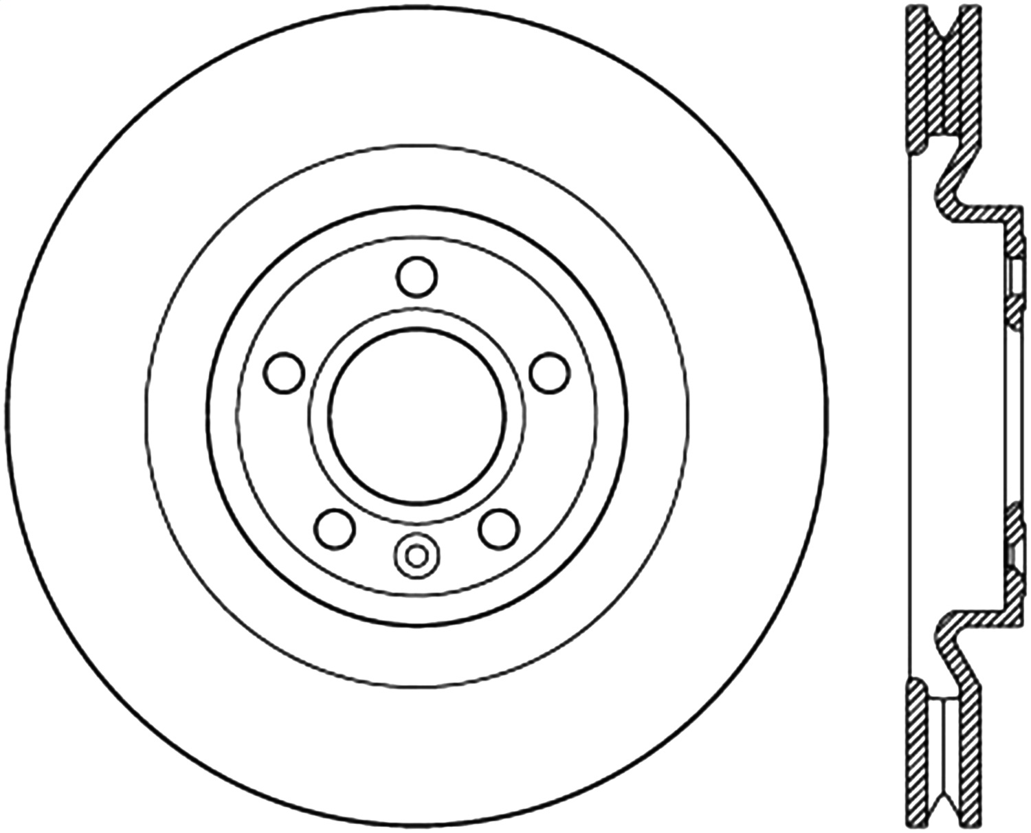 StopTech 128.61098R - 12-13 Ford Mustang GT 5.0L V8 Drilled Right Front Rotor StopTech 128.61098R - 12-13 Ford Mustang GT 5.0L V8 Drilled Right Front Rotor