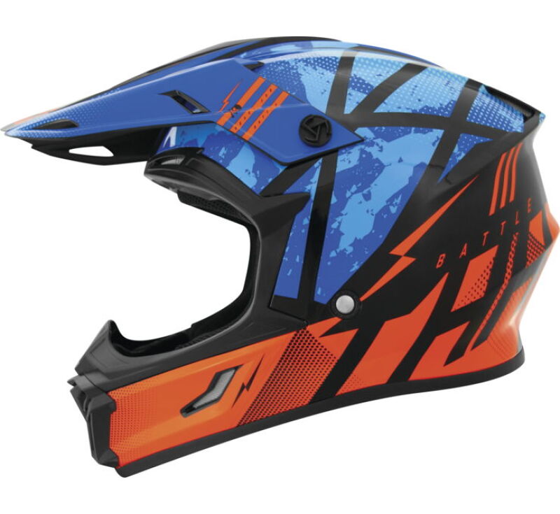 THH Helmets 646380 - T710XR Battle Blue/Orange - XL