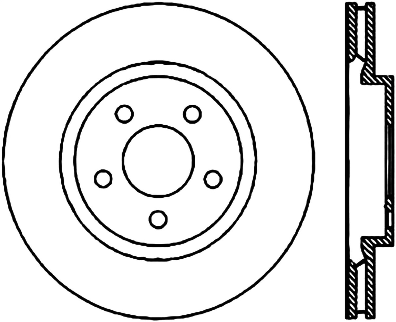 StopTech 128.63062L - Drilled Sport Brake Rotor