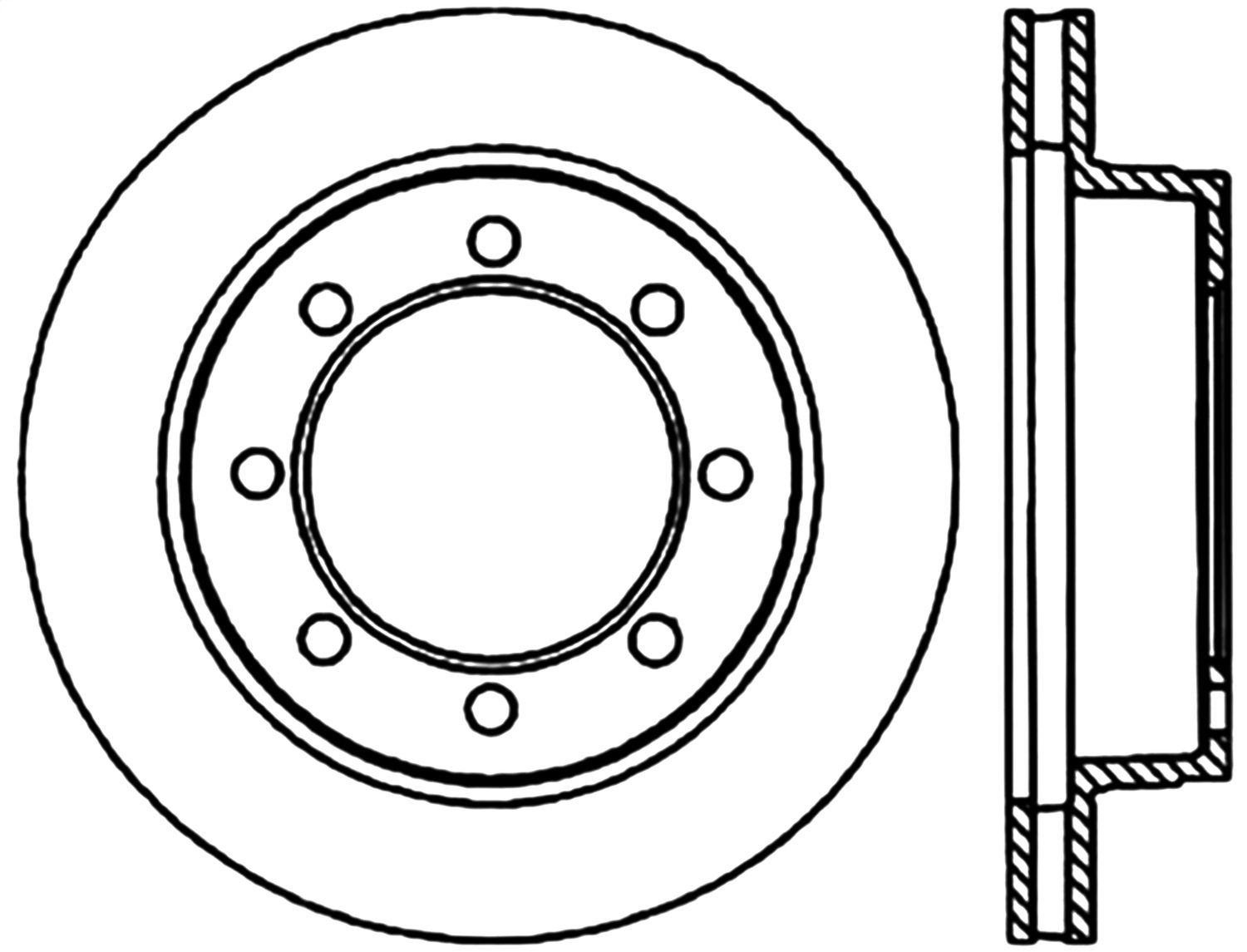 StopTech 128.65053R - Sport Cross Drilled Brake Rotor; Front Right StopTech 128.65053R - Sport Cross Drilled Brake Rotor; Front Right