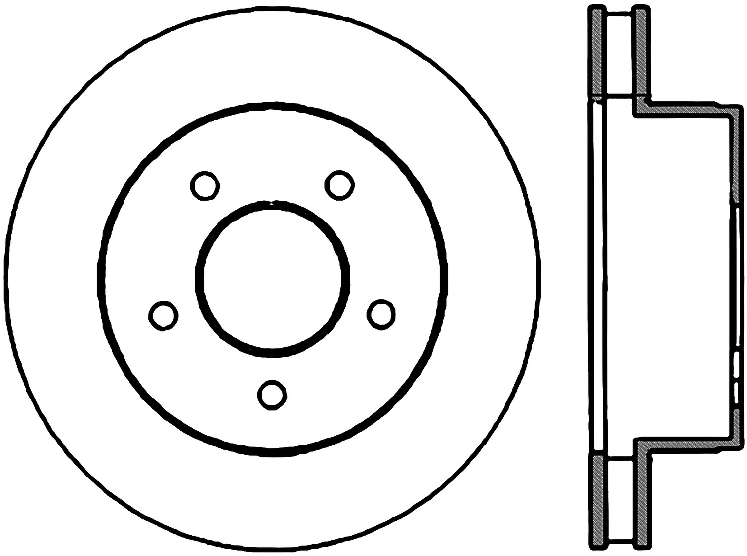 StopTech 128.66022L - Sport Cross Drilled Brake Rotor; Front Left