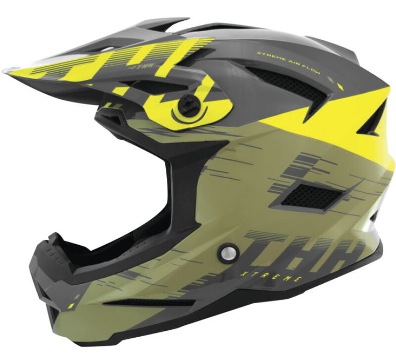 THH Helmets 647930 - T-42 BMX Xtreme Khaki/Yellow - XS THH Helmets 647930 - T-42 BMX Xtreme Khaki/Yellow - XS