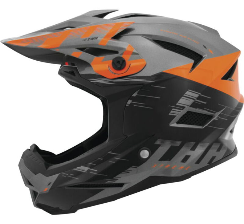 THH Helmets 647918 - T-42 BMX Xtreme  Gray/Orange Youth - Small