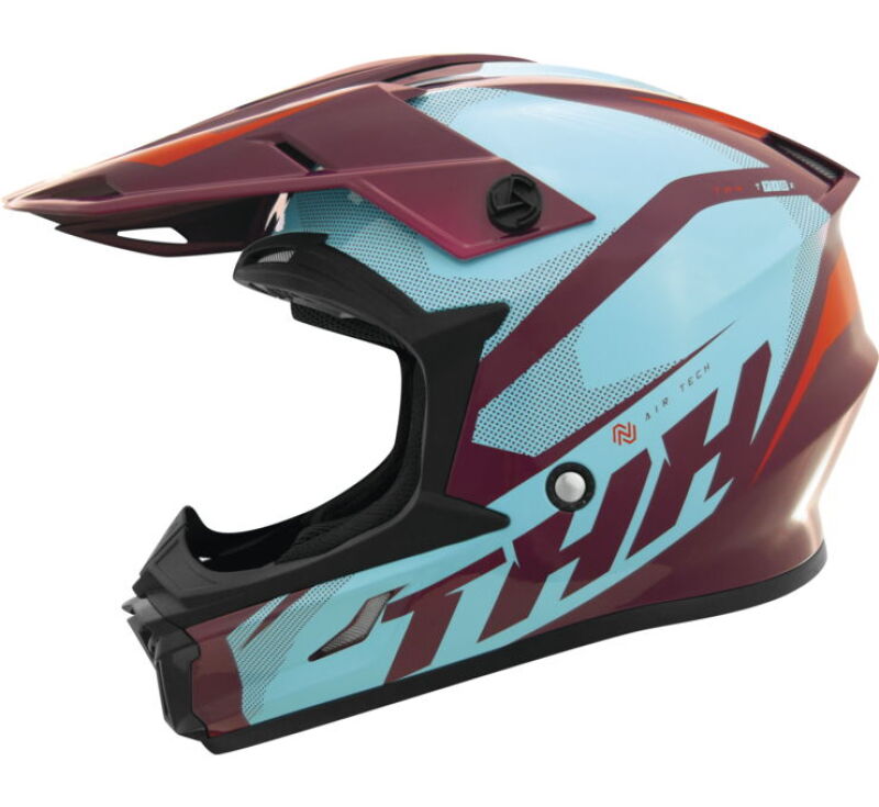 THH Helmets 647848 - T710XR Airtech Burgundy/Blue Youth - Large THH Helmets 647848 - T710XR Airtech Burgundy/Blue Youth - Large