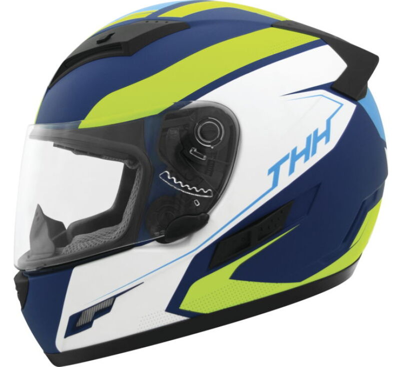 THH Helmets 648049 - TS-80 Vision Blue/Yellow - Medium