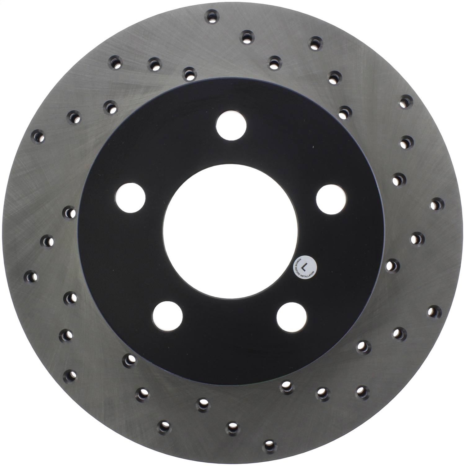 StopTech 128.67022L - Sport Cross Drilled Brake Rotor; Front Left
