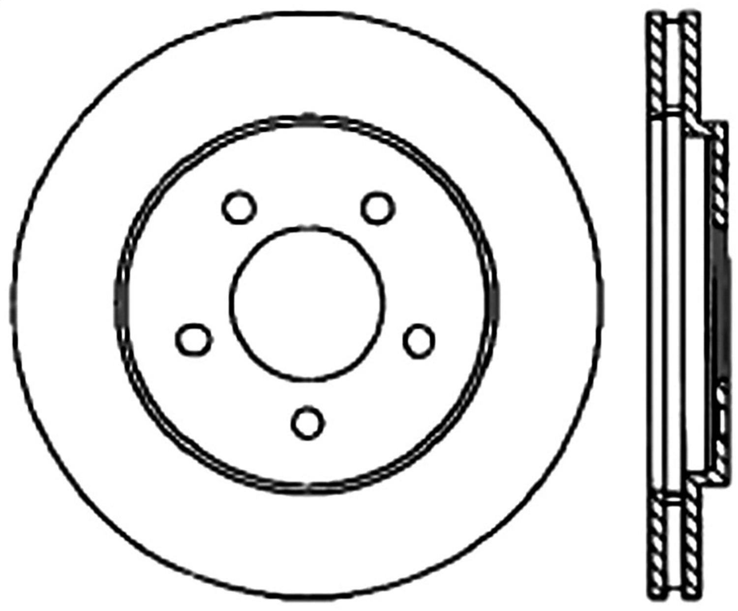 StopTech 128.67039R - Sport Cross Drilled Brake Rotor; Front Right