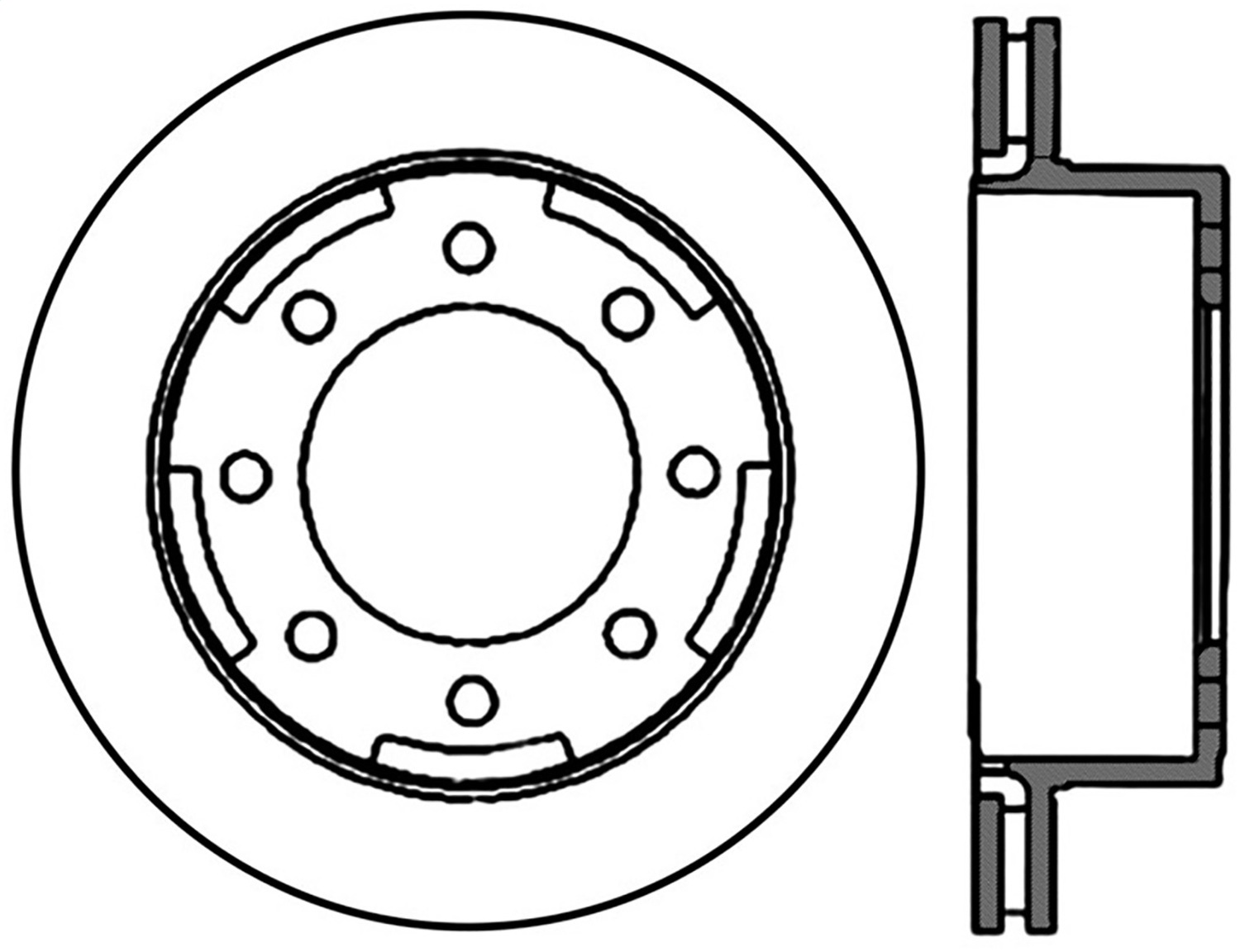 StopTech 128.66044L - Drilled Sport Brake Rotor