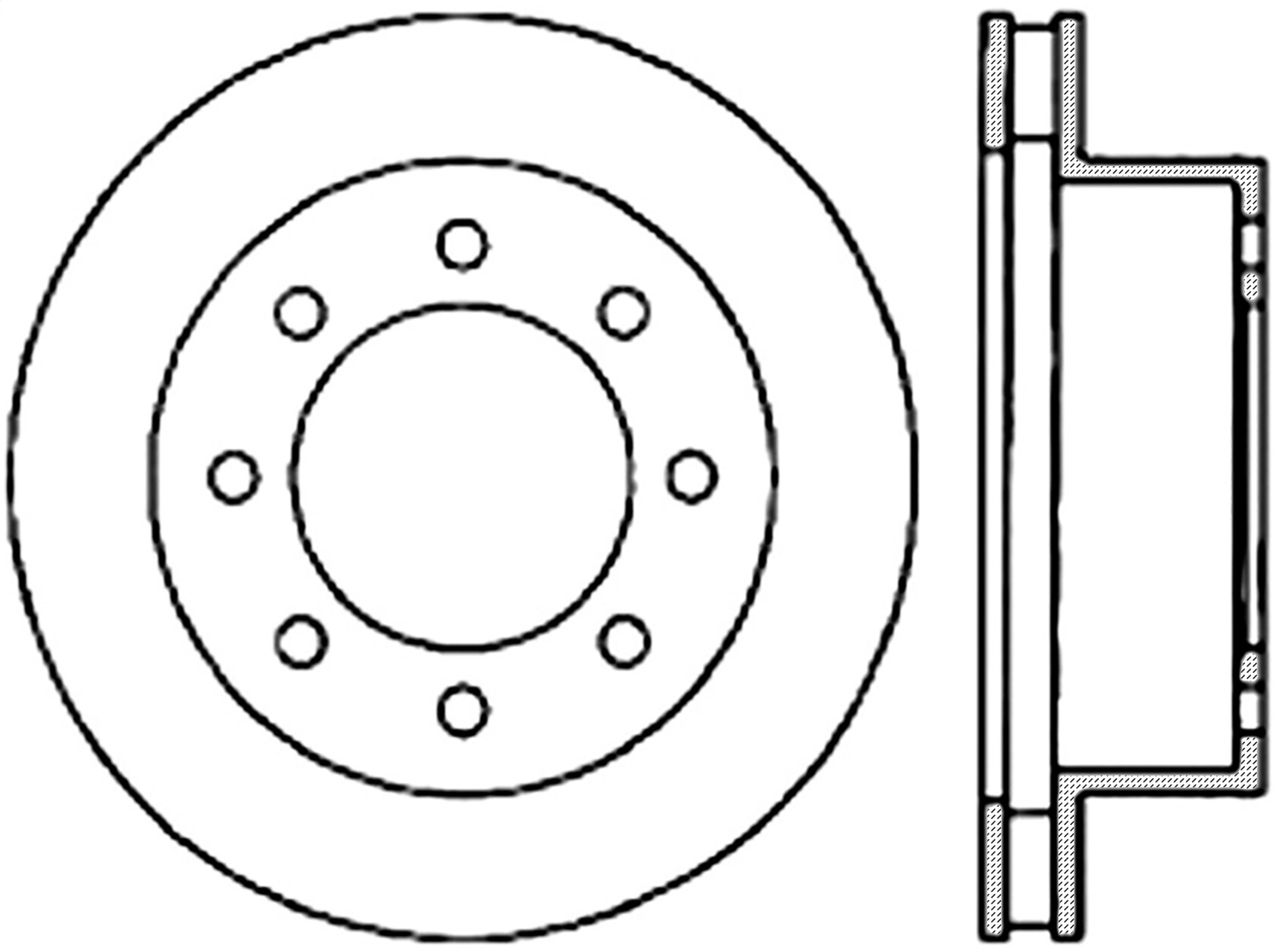 StopTech 128.67046L - Sport Cross Drilled Brake Rotor; Front Left