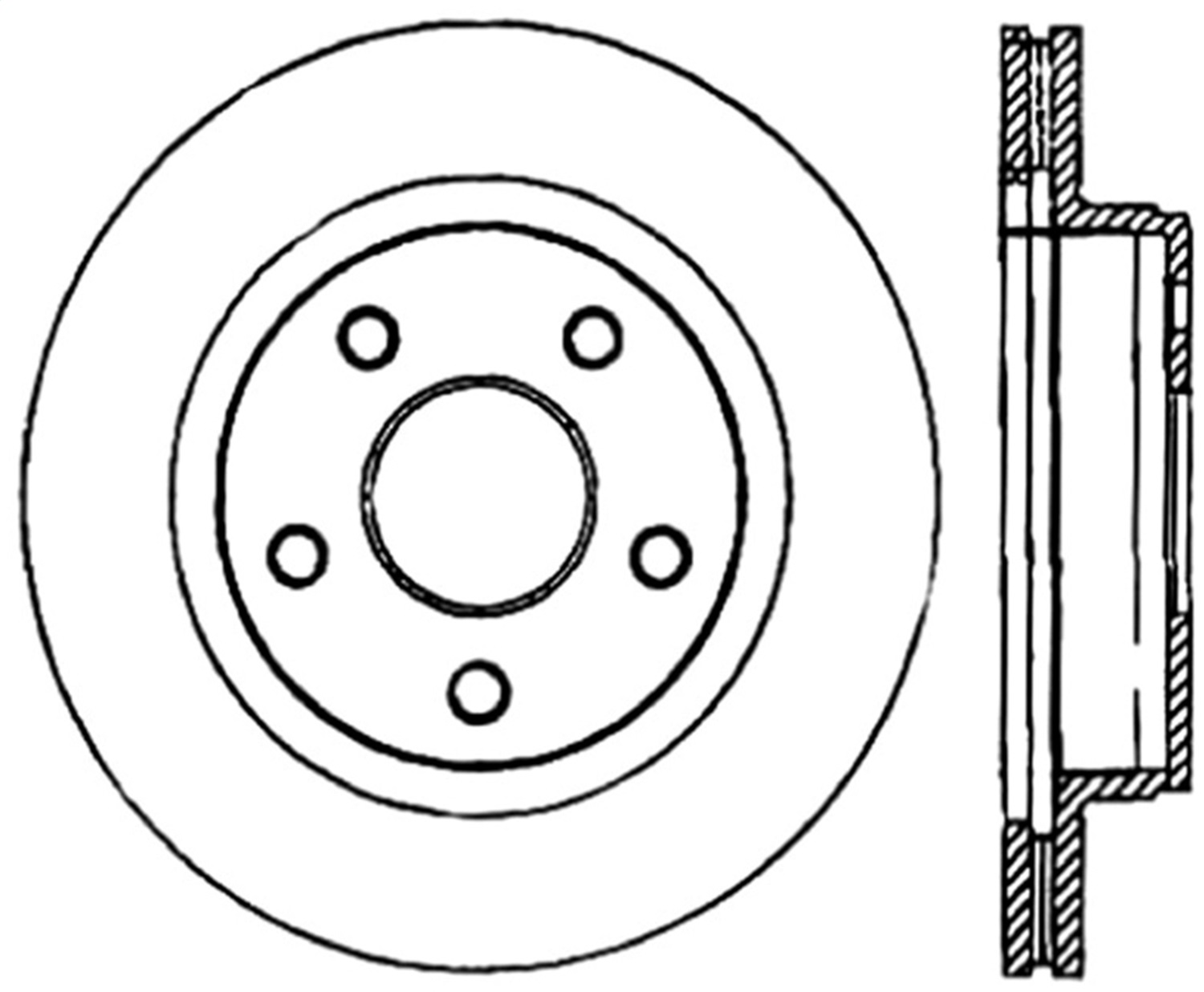 StopTech 128.67053L - Drilled Sport Brake Rotor
