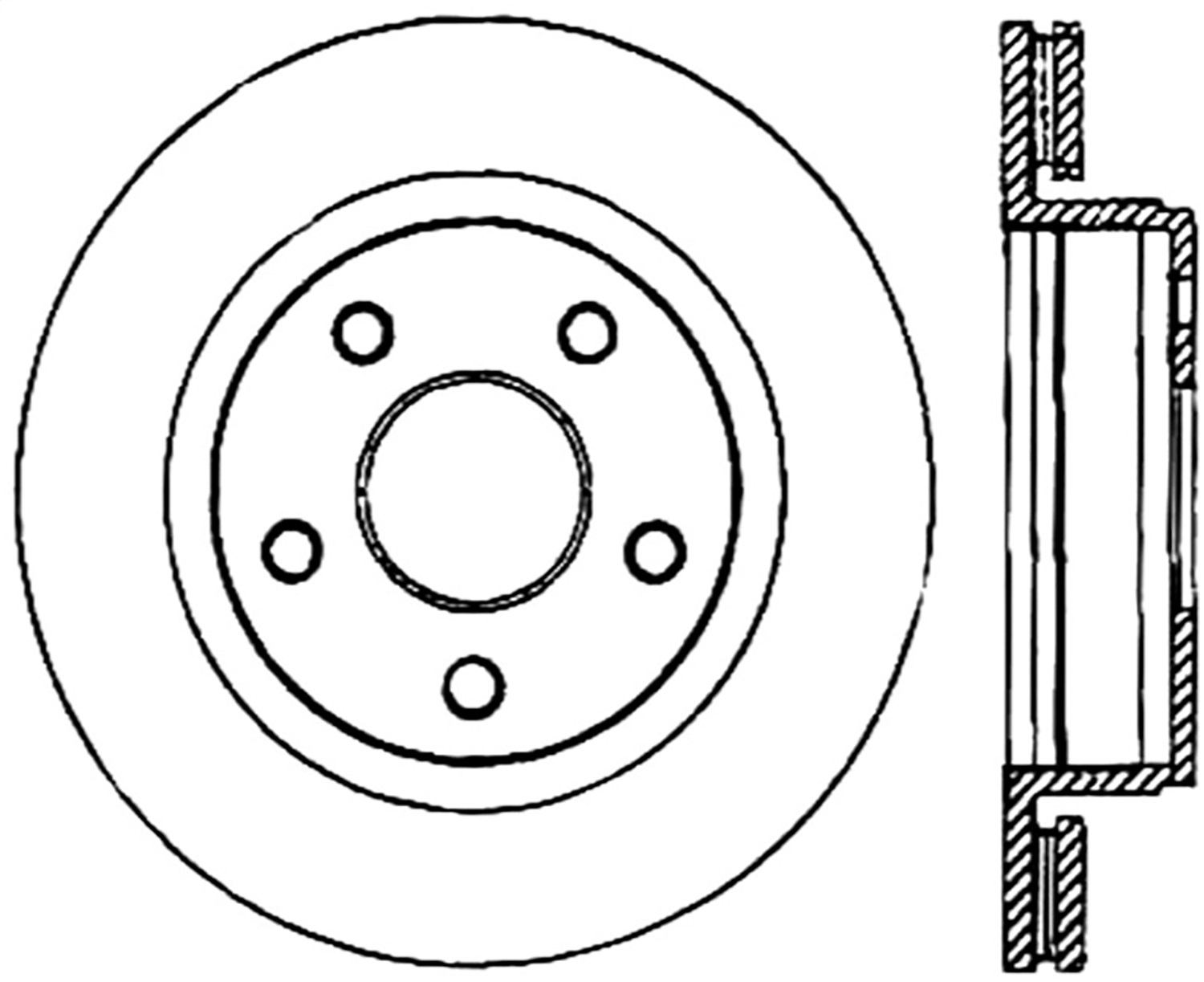 StopTech 128.67054L - Drilled Sport Brake Rotor