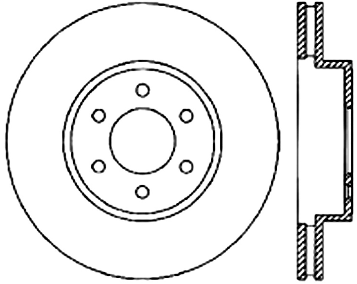 StopTech 128.67059R - Sport Cross Drilled Brake Rotor; Front Right