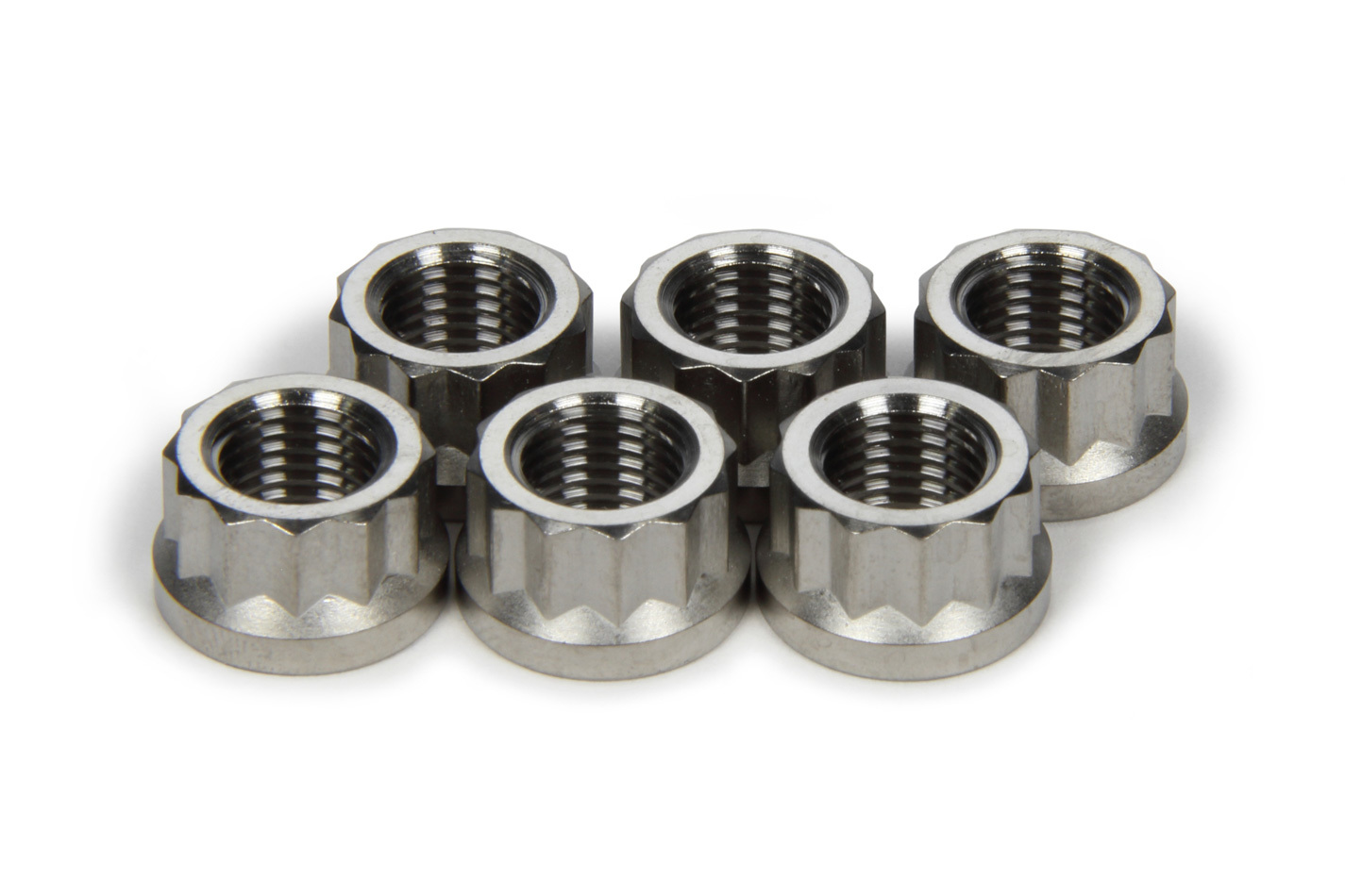 Ti22 Performance TIP1054 - Torque Tube Nut Set 6pcs Titanium 12pt