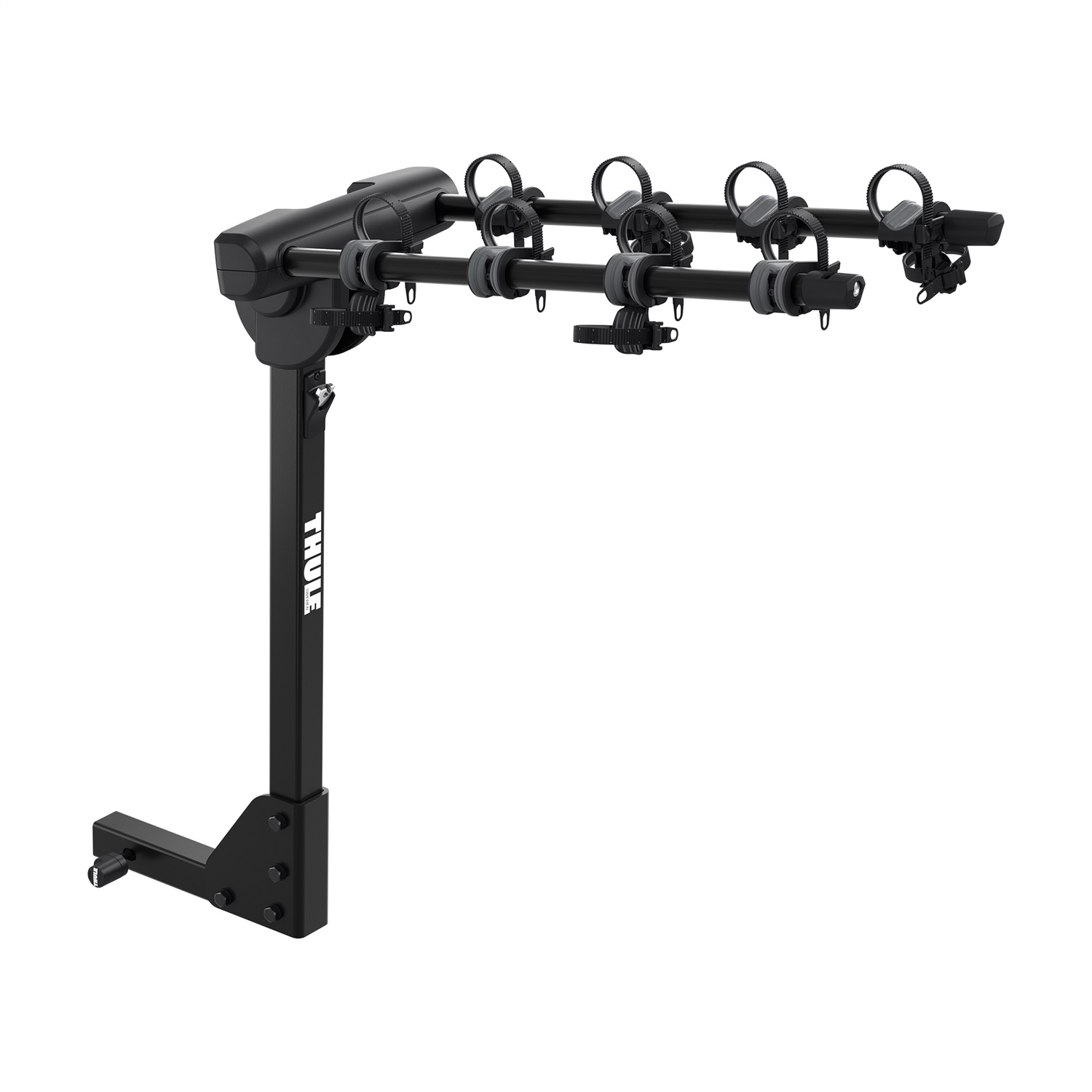 Thule 905700 - Range - Hanging Hitch Bike Rack for RV/Travel Trailer (Up to 4 Bikes) - Black