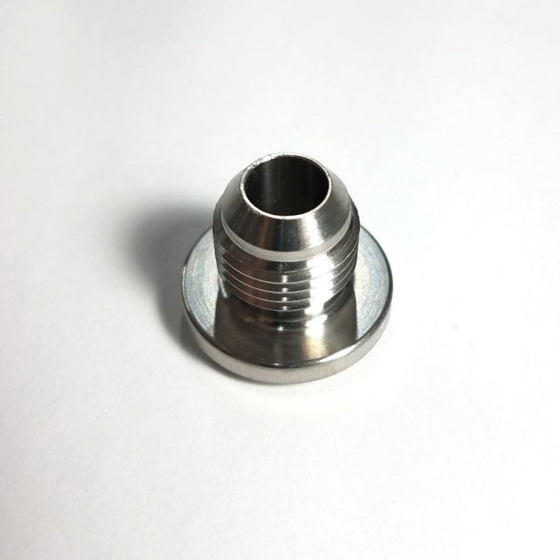 Ticon 104-00600-0000 - Industries 6AN Titanium Male Weld Bung
