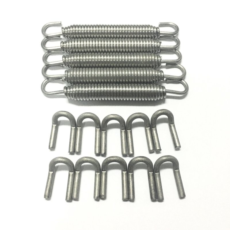 Ticon 108-00215-1101 - Industries Black Silicone Titanium Spring Tab and Spring Kit (10 Tabs/5 Springs) - 5 Pack