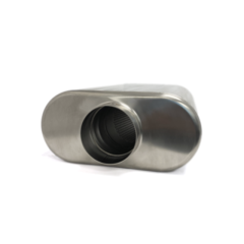 Ticon 116-06323-0200 - Industries 2.5in Low Pro Oval (2.5in Center In/Center Out) 17in L Ultralight Titanium Muffler Ticon 116-06323-0200 - Industries 2.5in Low Pro Oval (2.5in Center In/Center Out) 17in L Ultralight Titanium Muffler