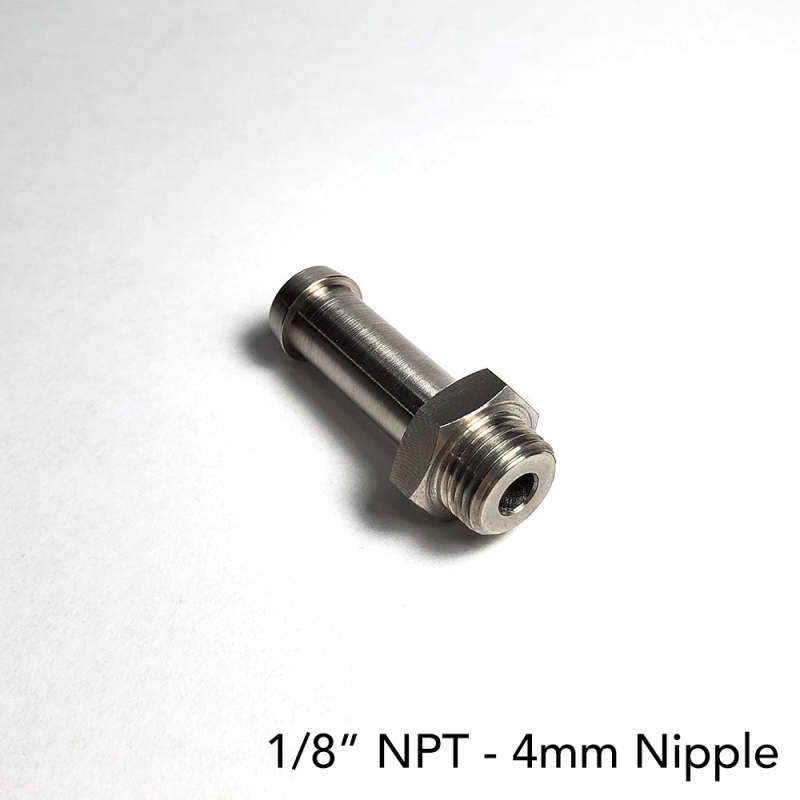 Ticon 124-04001-1032 - Industries 4mm Nipple Type 32mm OAL 1/8in NPT Fitting