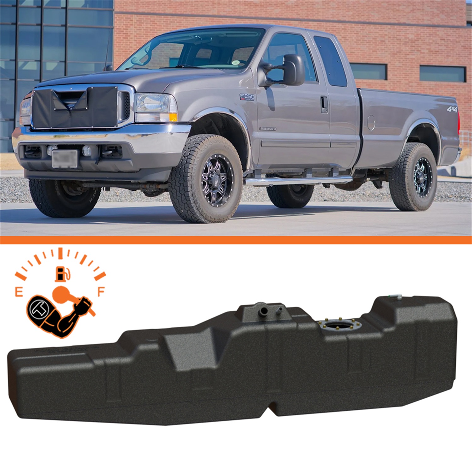 Titan Fuel Tanks 7020599 - 99-07 Ford F-250/F-350 PowerStroke Crew/Ext. Cab Long Bed 60 Gal. XXL Mid-Ship Tank Titan Fuel Tanks 7020599 - 99-07 Ford F-250/F-350 PowerStroke Crew/Ext. Cab Long Bed 60 Gal. XXL Mid-Ship Tank