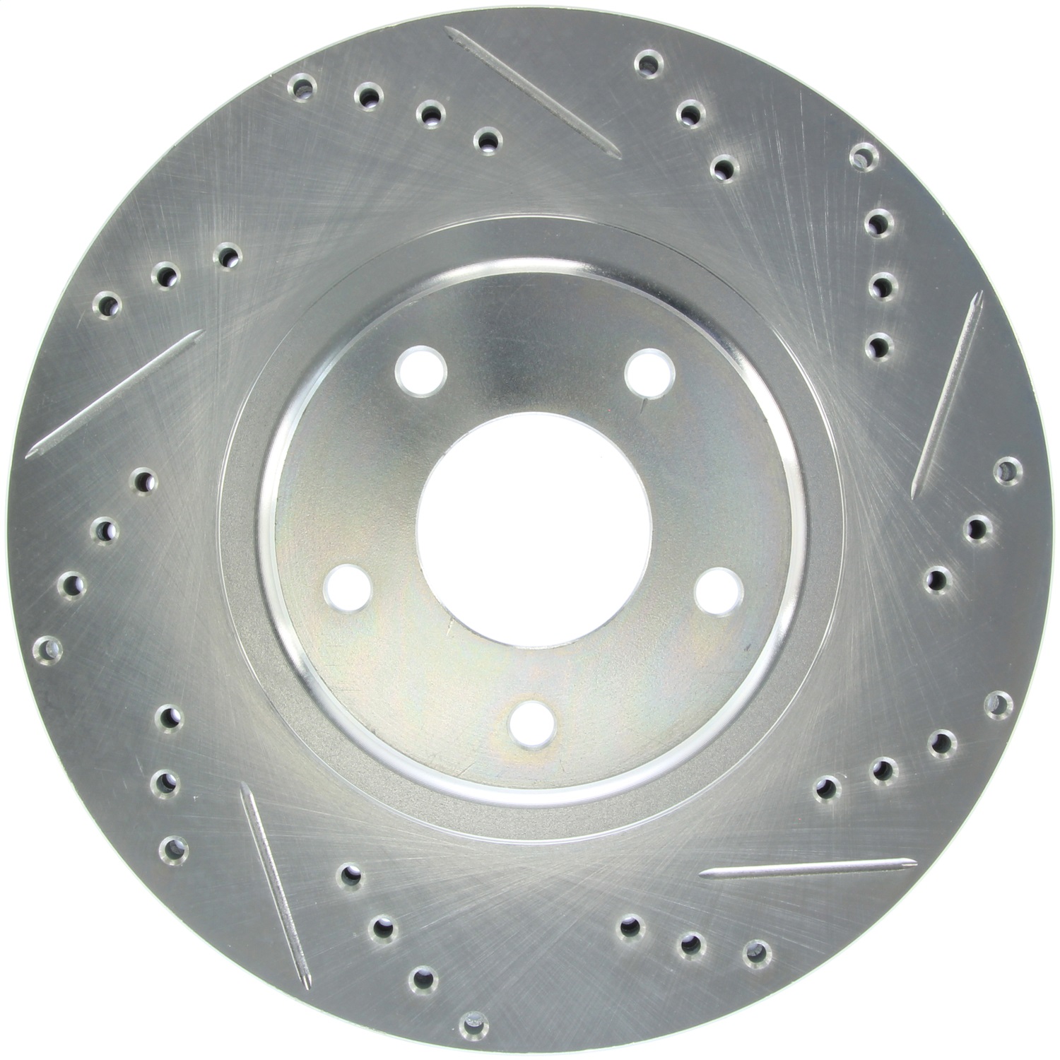 StopTech 227.42080L - Select Sport Select Sport Nissan Slotted and Drilled Left Front Rotor