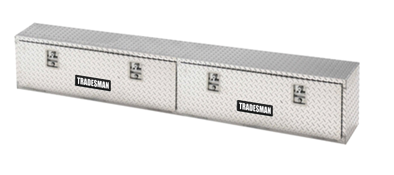 Tradesman 8190T - Aluminum Top Mount L-Wing Box (90in.) - Brite Tradesman 8190T - Aluminum Top Mount L-Wing Box (90in.) - Brite