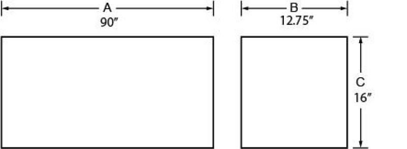 Tradesman 76190 - Steel Top Mount Truck Tool Box (90in.) - Black Tradesman 76190 - Steel Top Mount Truck Tool Box (90in.) - Black