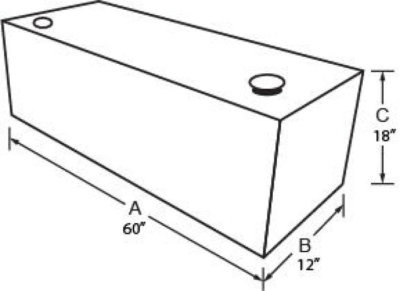 Tradesman 3350 - Aluminum Vertical Liquid Storage Tank (50 Gallon Capacity) - Brite