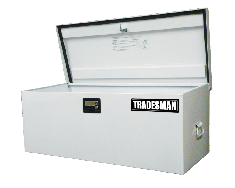 Tradesman 88048 - Steel Job Site Box/Chest (Light Duty/Large) (42.75in.) - White