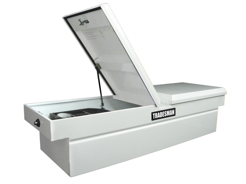 Tradesman 86450 - Steel Cross Bed Truck Tool Box (70in.) - White Tradesman 86450 - Steel Cross Bed Truck Tool Box (70in.) - White