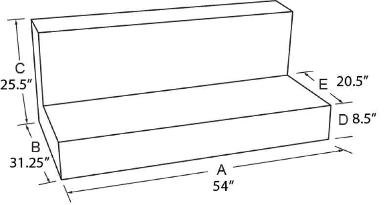Tradesman 73292 - Aluminum L-Shape Liquid Storage Tank (92 Gallon Capacity) - Black