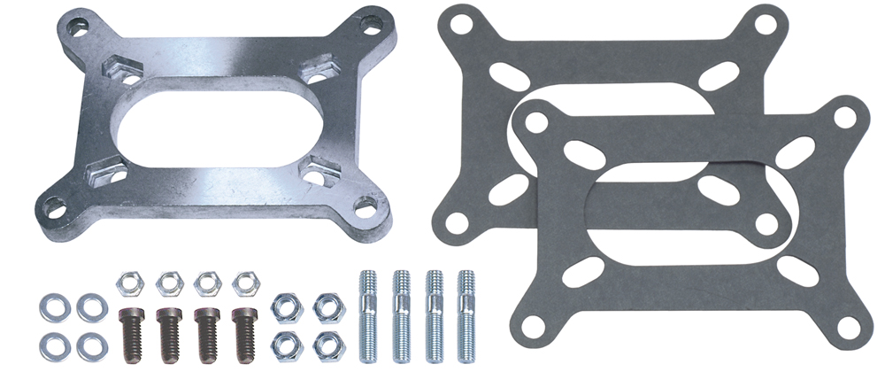 Trans-Dapt Performance 2086 - 1/2 IN. TALL, 2BBL CARB TO 2BBL MANIFOLD CARBURETOR ADAPTER -CAST ALUMINUM Trans-Dapt Performance 2086 - 1/2 IN. TALL, 2BBL CARB TO 2BBL MANIFOLD CARBURETOR ADAPTER -CAST ALUMINUM