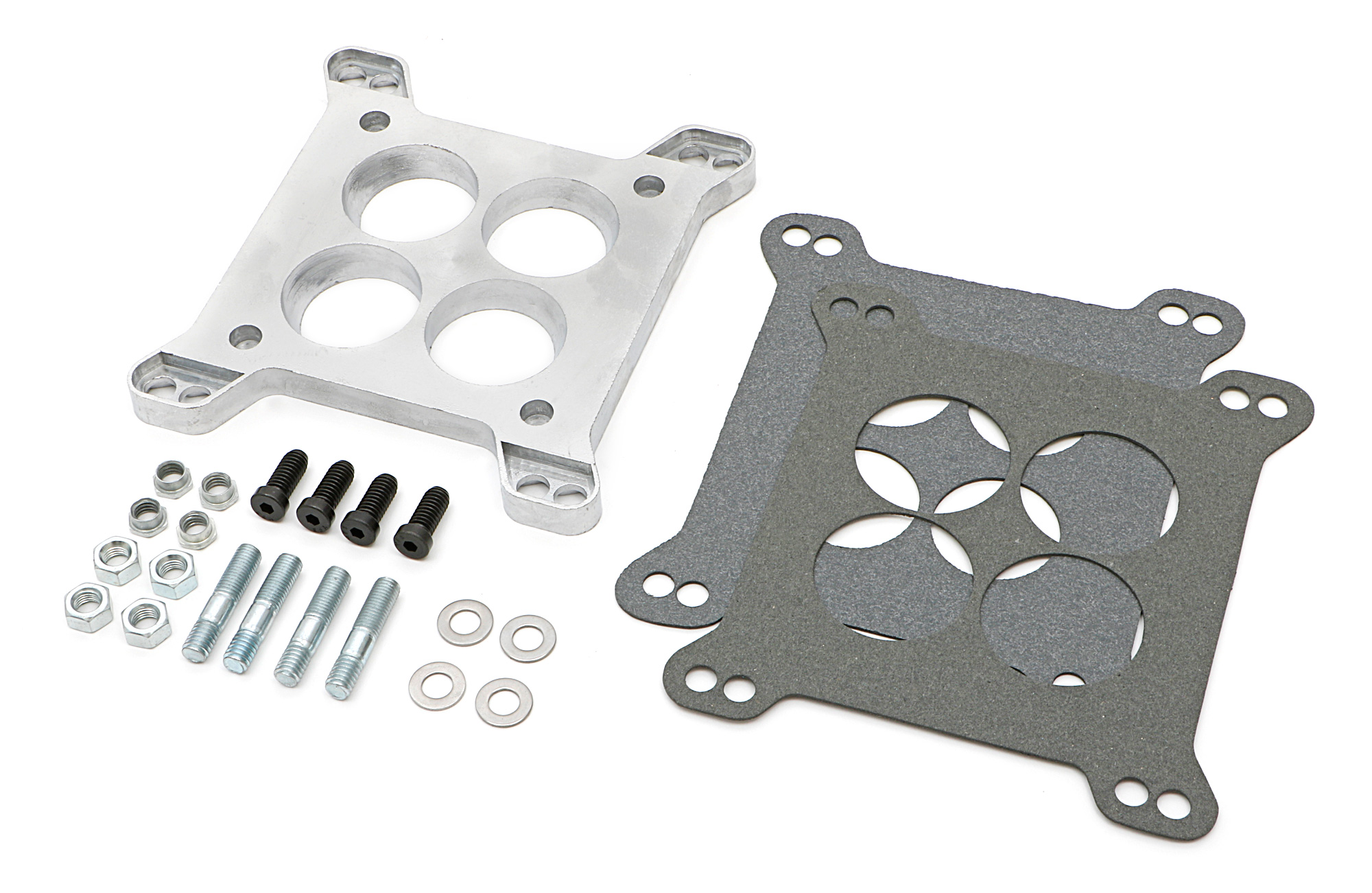 Trans-Dapt Performance 2064 - 1/2 IN. TALL, LARGE 4BBL TO SMALL 4BBL MANIFOLD CARBURETOR ADAPTER -CAST ALUMINUM