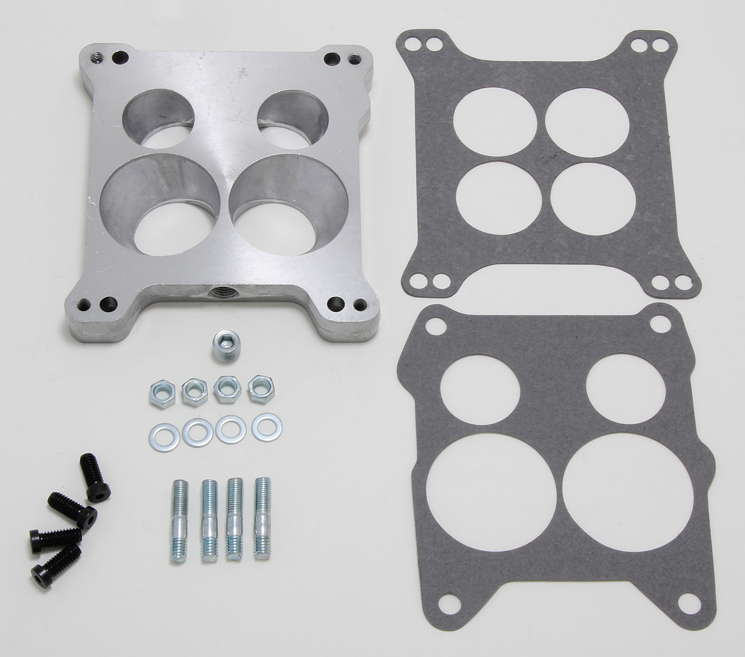 Trans-Dapt Performance 2034 - 7/8 IN. TALL, HOLLEY 4BBL TO QUADRAJET MANIFOLD CARBURETOR ADAPTER -CAST ALUMINUM