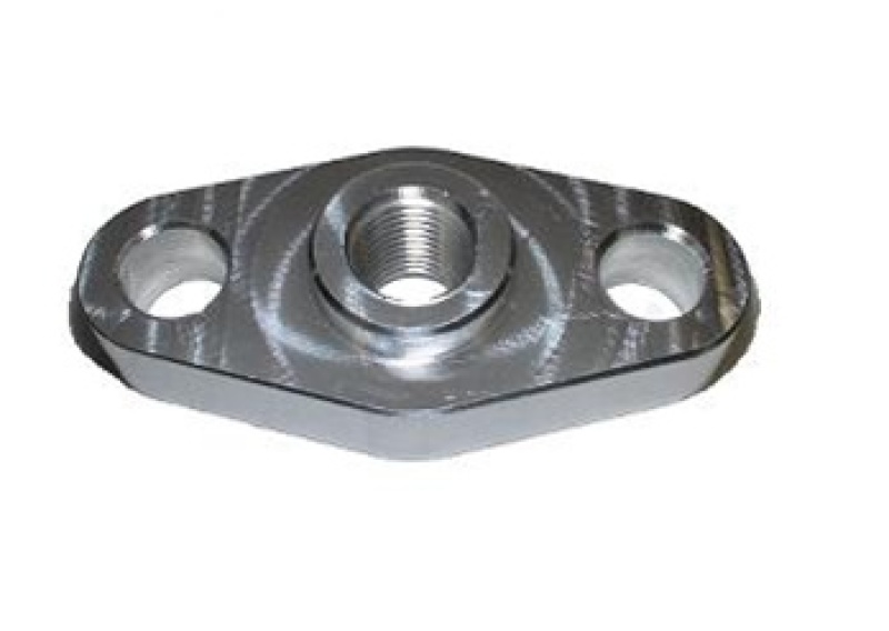 Torque Solution TS-UNI-005 - Billet Oil Feed Inlet Flange: Universal T3/T4 Turbos Torque Solution TS-UNI-005 - Billet Oil Feed Inlet Flange: Universal T3/T4 Turbos