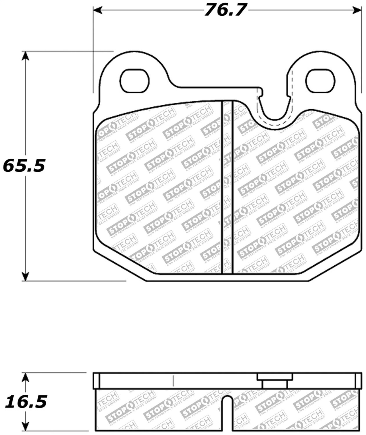 StopTech 305.01740 - 08-11 Tesla Roadster Street Select Front Brake Pads StopTech 305.01740 - 08-11 Tesla Roadster Street Select Front Brake Pads