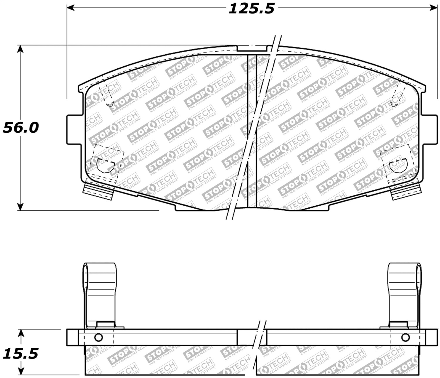 StopTech 305.04350 - Street Select Brake Pads with Hardware StopTech 305.04350 - Street Select Brake Pads with Hardware
