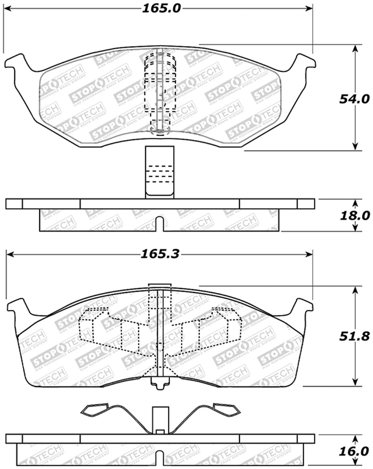 StopTech 305.06420 - Street Select Brake Pads StopTech 305.06420 - Street Select Brake Pads