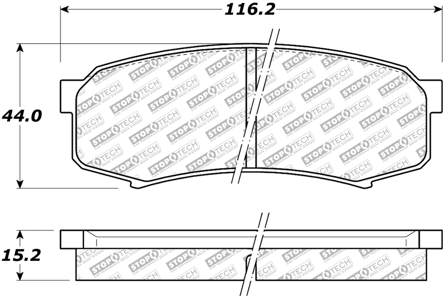 StopTech 305.06060 - Street Select Brake Pads - Front