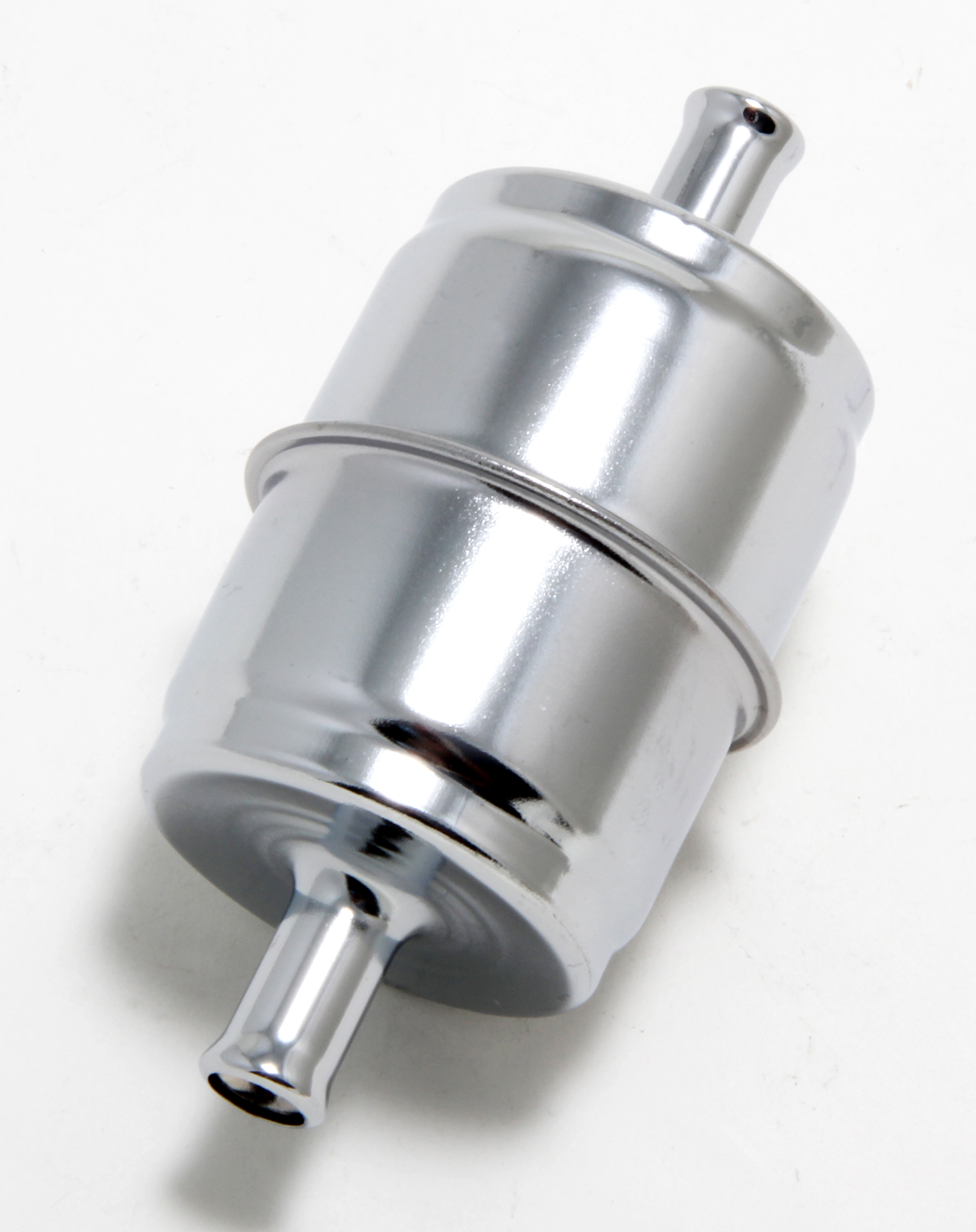 Trans-Dapt Performance 9177 - 3/8 IN. DISPOSABLE FUEL FILTER- CHROME (NOT FOR FUEL INJECTION)