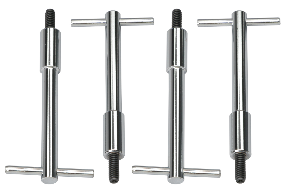 Trans-Dapt Performance 9120 - 1/4 IN.-20 X 4-1/4 IN. TALL T-BAR STYLE VALVE COVER FASTENERS- CHROME